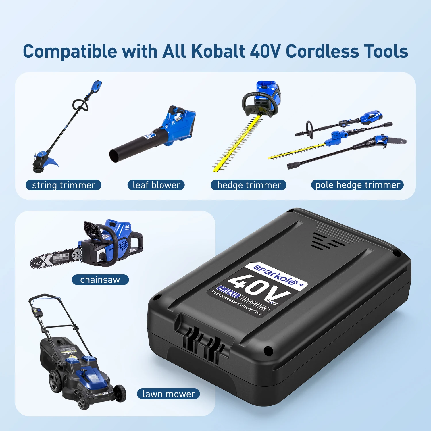 40 فولت 4.0Ah استبدال البطارية ل كوبالت 40 فولت بطارية ليثيوم أيون KB240-06 KB245-06 KB640-03 KB2540C-06 KB540-06 أدوات كهربائية لاسلكية