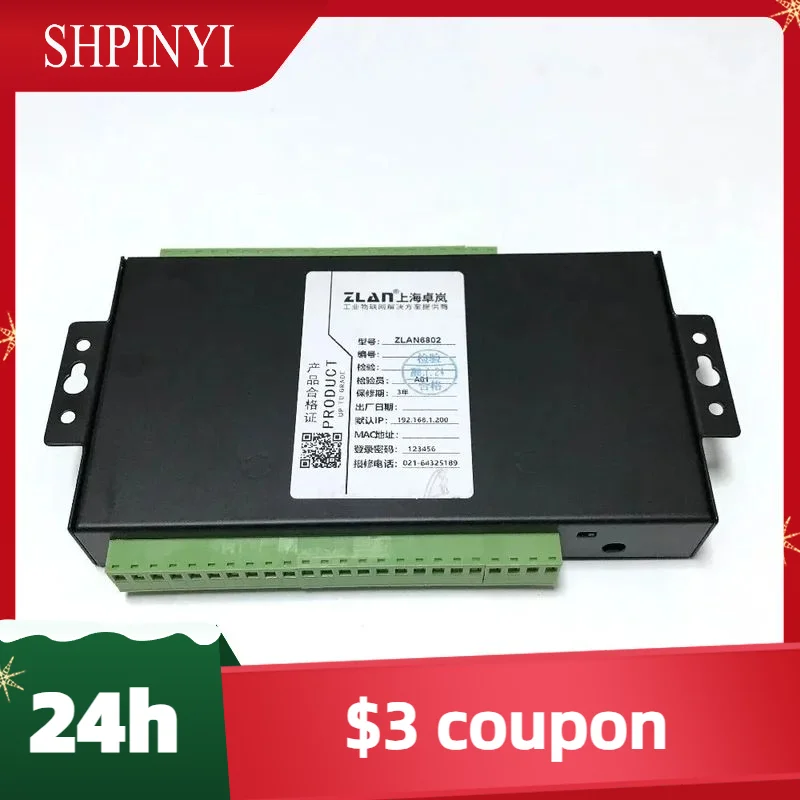 New ZLAN6802 8 Channel Port Remote I/O Controller DI AI DO RS485 Ethernet Modbus I/O Module RTU Data Collector