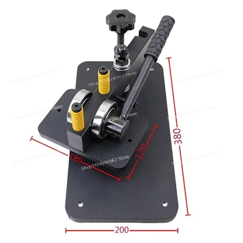 Manual Leather Cutting and Embossing Machine with Paper Template, 12x18cm Swing Arm Press Tool for Leather Craft