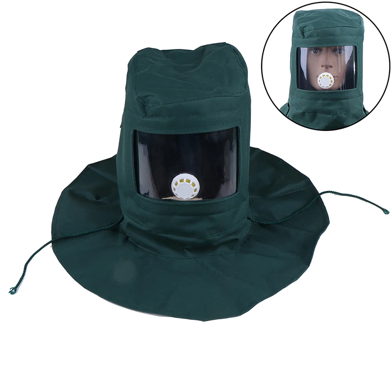 

1 шт. утолщенный воздушный защитный шлем для пескоструйной обработки, защитная маска с капюшоном, безопасная маска