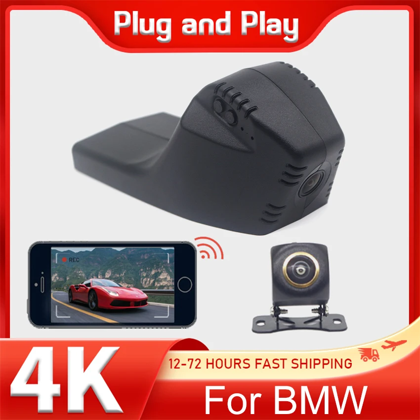 

New! Car Driving Recorder Easy to install For BMW X5 X3 3 Series 325Li 2019 2020 Car DVR Wifi Video Recorder Dash Cam Camera