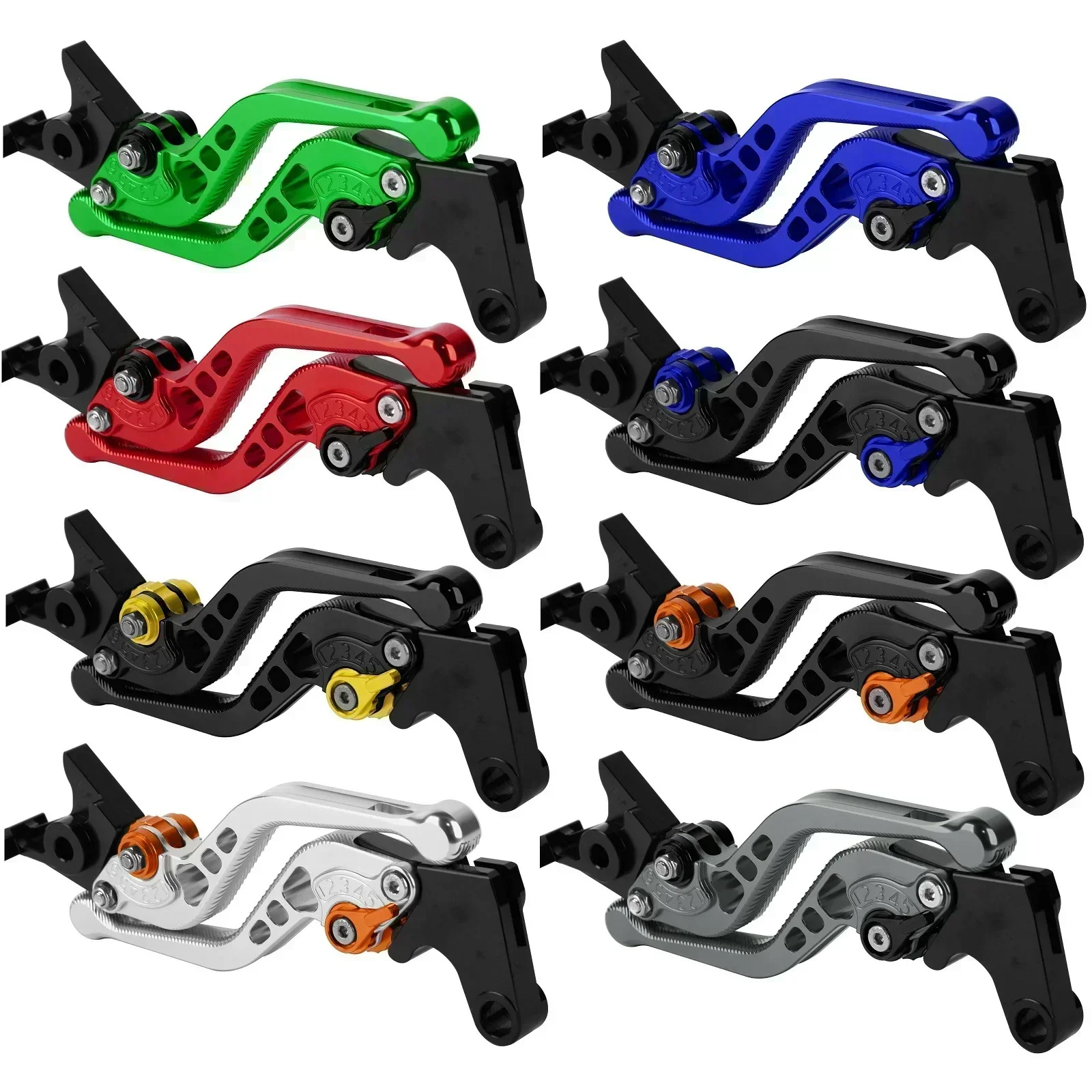 

3D Short Motorcycle 7/8" 22mm Adjustable Brake Clutch Levers For BMW HP2 SPORT 2008-2011
