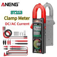 Digital Clamp Meter ANENG DC/AC Current 6000 Counts 400A Amp Multimeter Large Color Screen Voltage Tester ST213 Car Hz NCV Ohm