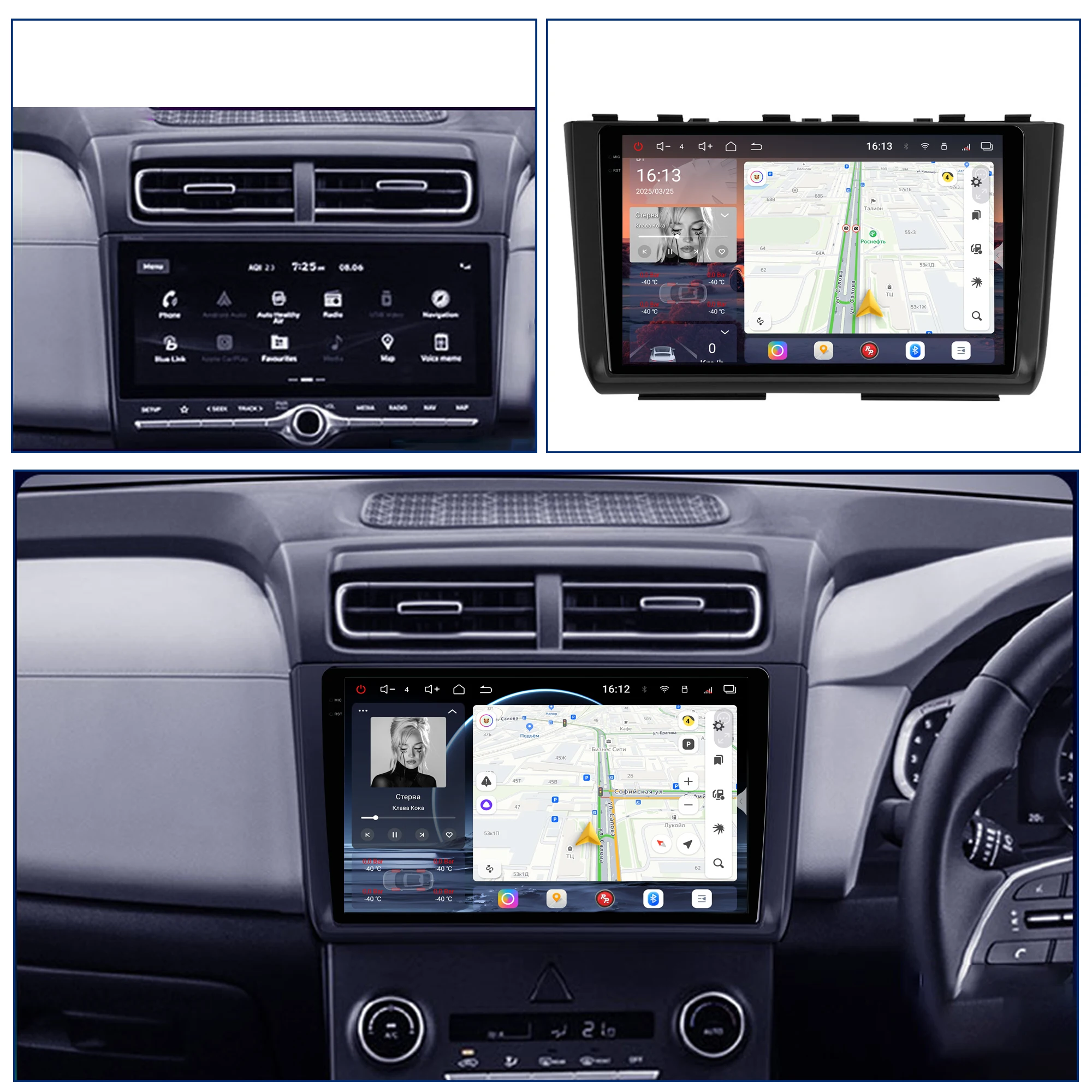 Redpower Android 850 Pro Max Multimedia Player with Crystal Sound, CarPlay Bluetooth Car Radio for Hyundai Creta IX25 2021-2022