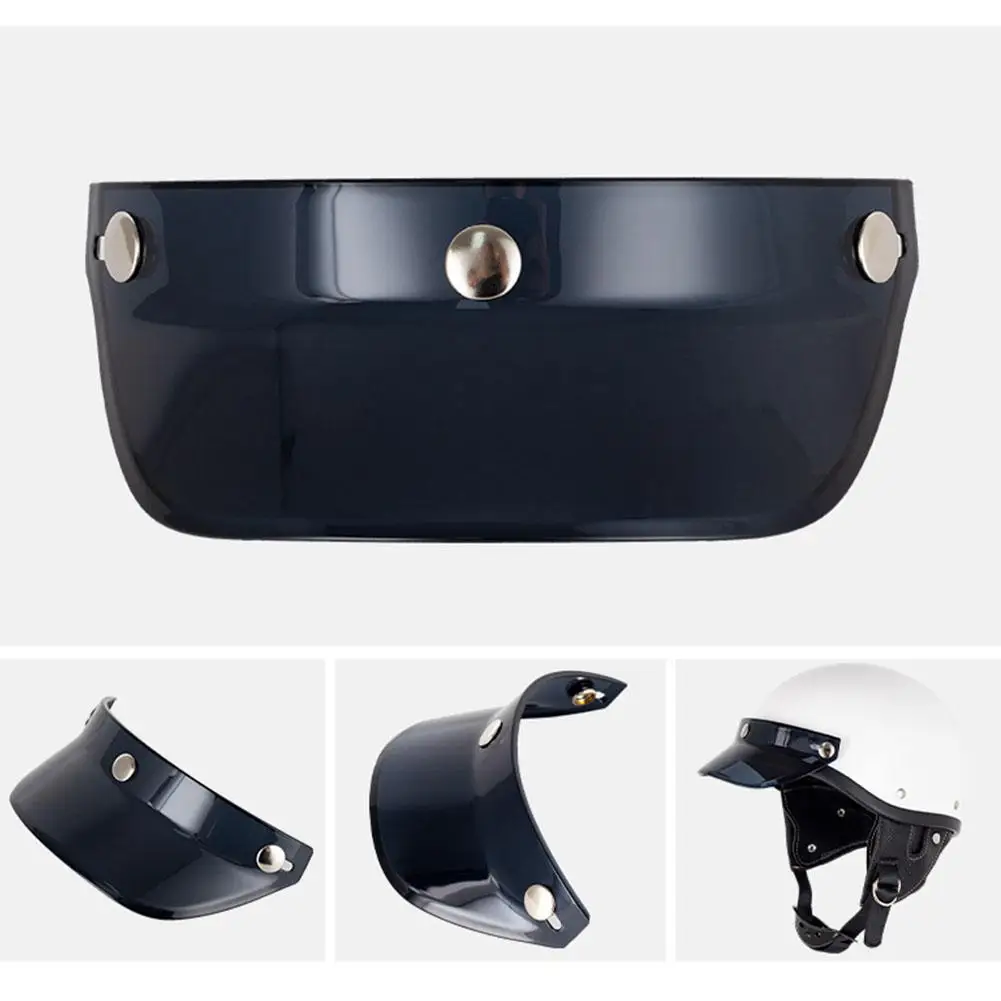 ヘルメットバイザー ユニバーサル防風フリップ風オートバイアクセサリーオープンフェイスバイクヘルメット用抗紫外線 A7Q6