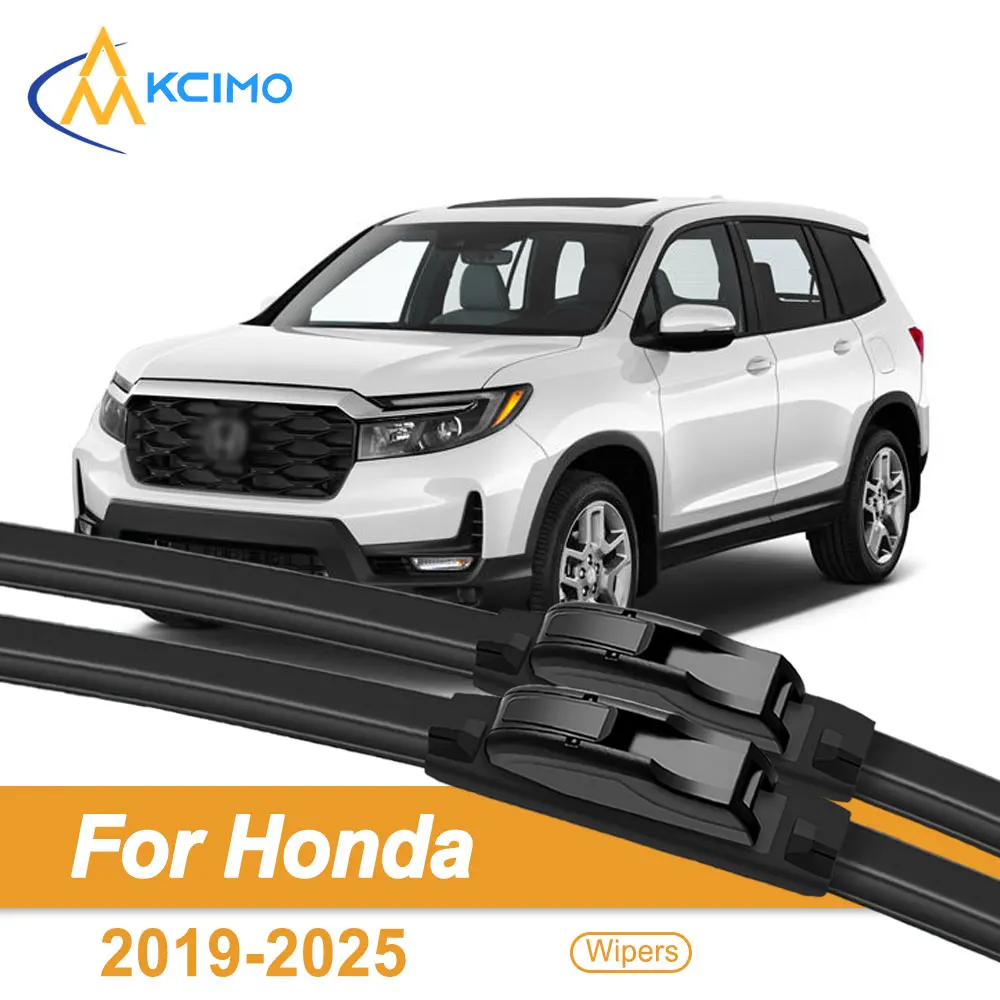 

Universal Silent Wiper Blades for Honda Passport YF7 TF8 YF9 2019-2026 Waterproof Windshield Cleaner 2PCS Car Accessories