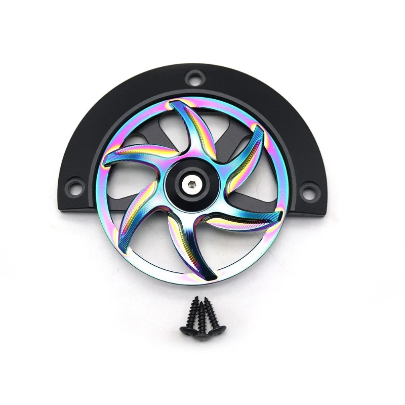 For CFMOTO 125 AURA Motorcycle Fan Cover Decorative Rotating Fan Blade Radiator Cover , Aftermarket Modification Accessories