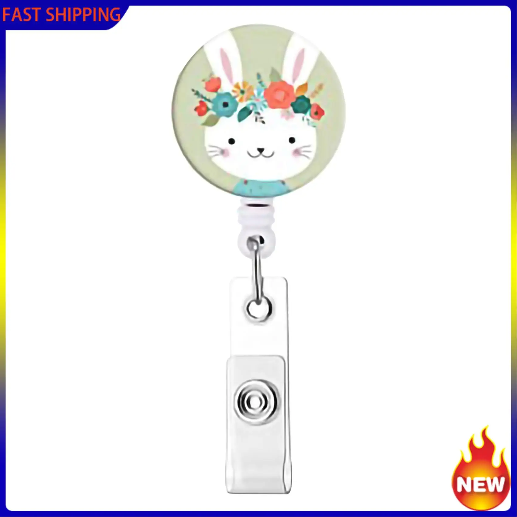 Hot Trend-6 Pcs Animal Badge Reels Retractable Badge Holder With Alligator Clip Nurse Cute Badge Clip For ID Card Holders