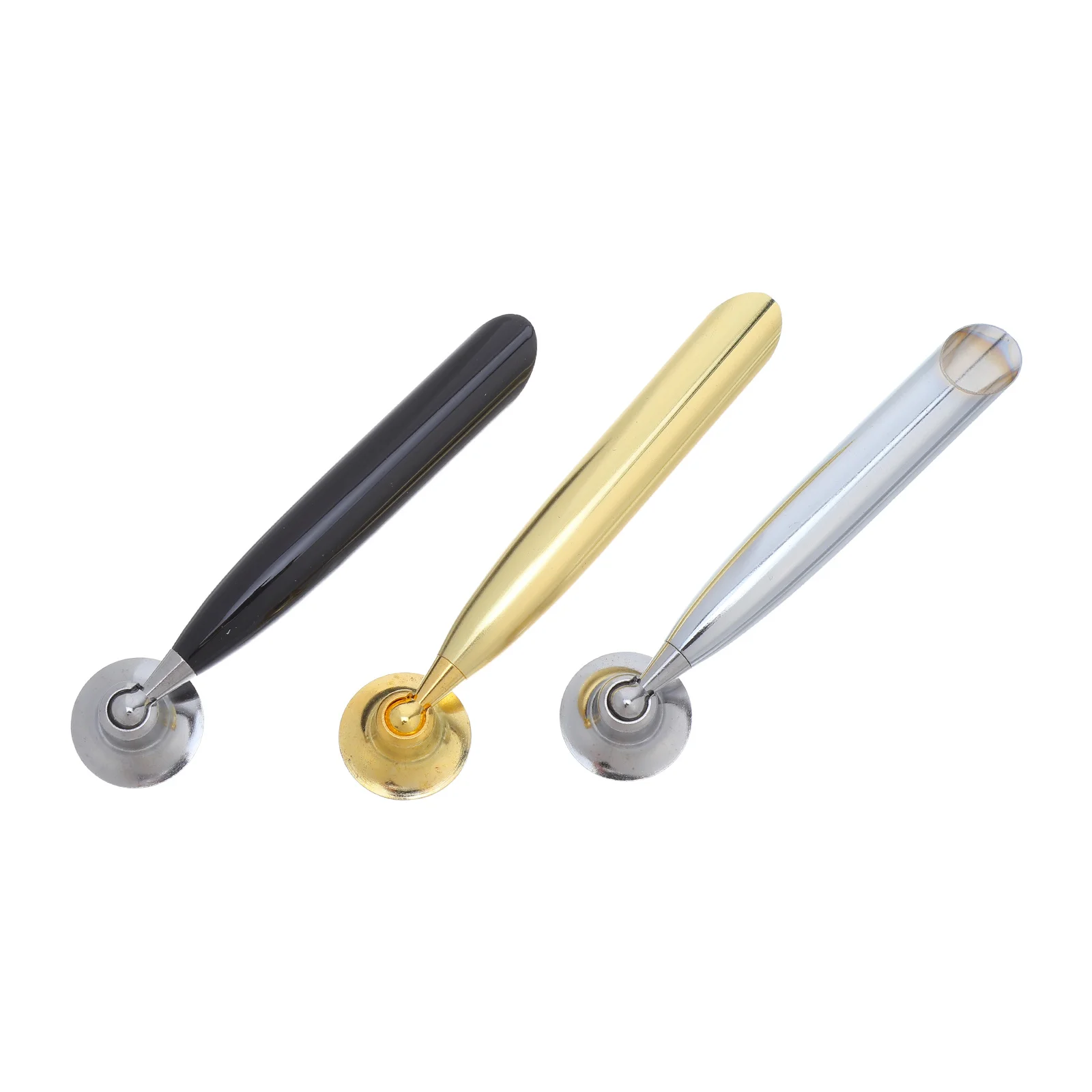 

3pcs Stainless Steel Holder Vintage Metal Pen Stand For Desk Organizers Office Writing Quill Pen Storage - Desktop Stationery