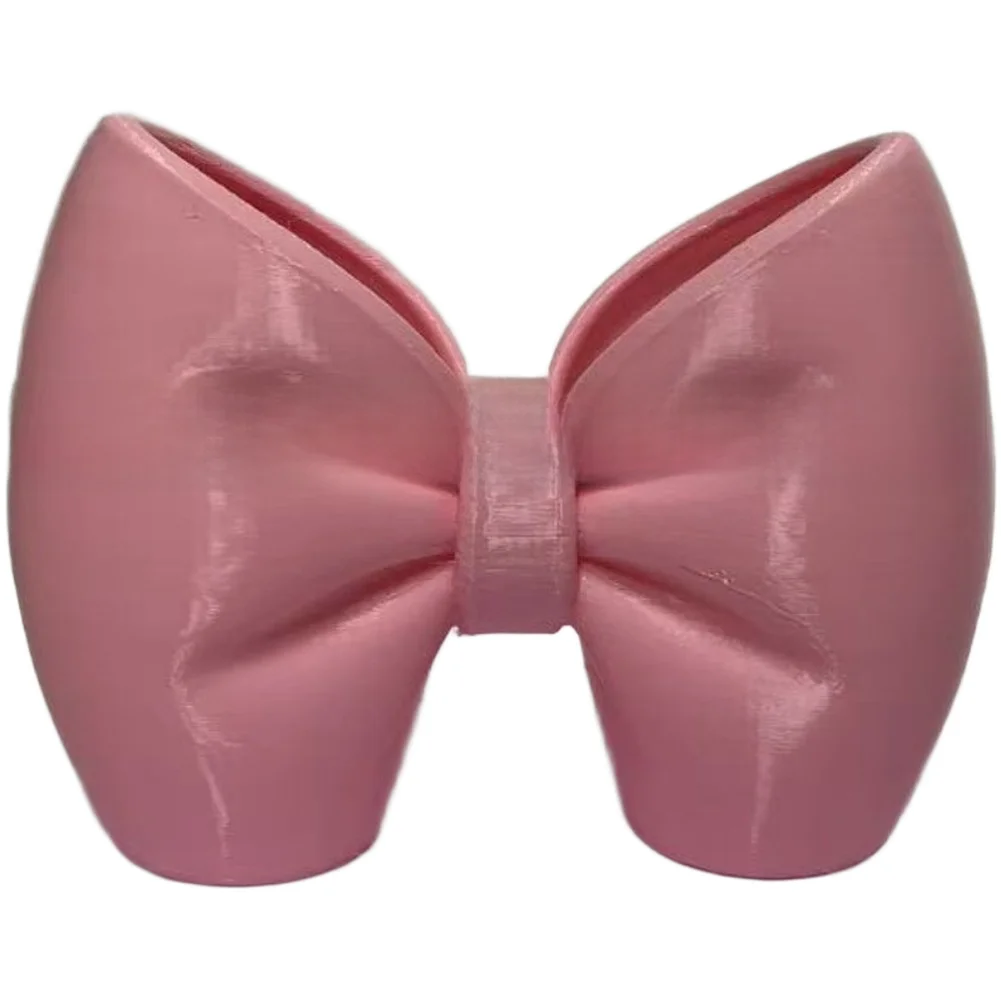 Desk and Bathroom Bowknot Toothbrush Holder with Pen Storage Feature Made from For PLA Material Compact and Lightweight