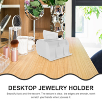 Desktop ganizer Storage Box Transparent Multi layer Large Capacity Desk Pen Holder Vanity Container Stationery Jewelry Box