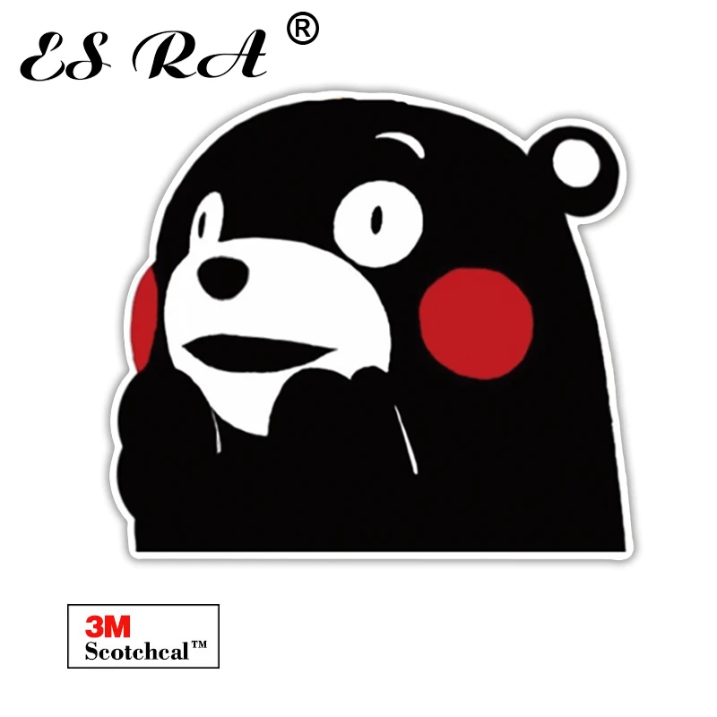 1 Piece Cute Bear Decals Laptop Stickers Kawaii Kumamon Pegatinas Viny Waterproof for Skateboard Pitcher Bottle Luggage Notebook