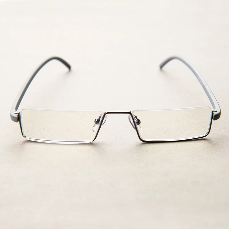 Blaulicht-blockierende Lesebrille für Männer, Metallrahmen, Leser, Lupe, Presbyopie-Linse, Brillen mit Etui + 1,25 + 1,75 + 2,25 – Detail 2