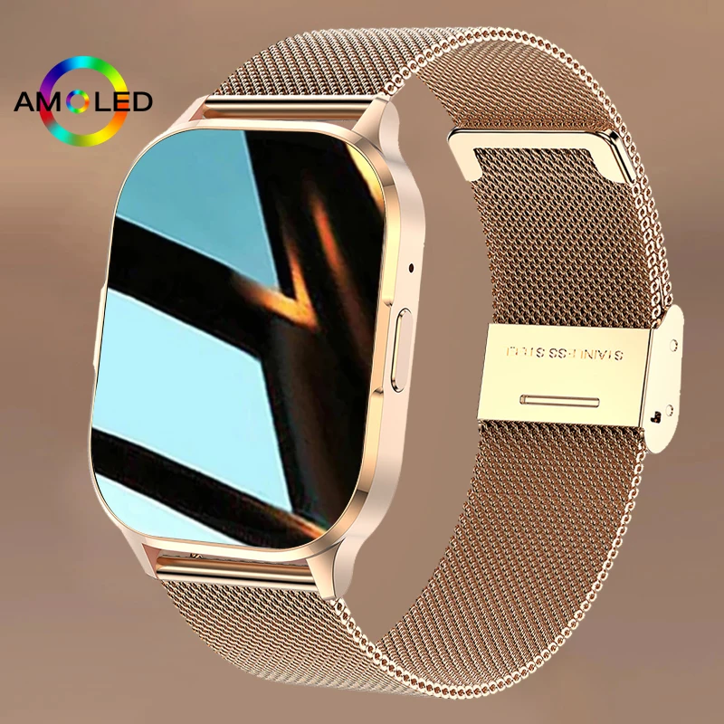

Fanwear Новые умные часы 2025 2.01 AMOLED Smartwatch Bluetooth Calls Часы Мужчины Женщины Фитнес-браслет Пользовательские часы Лицо + коробка