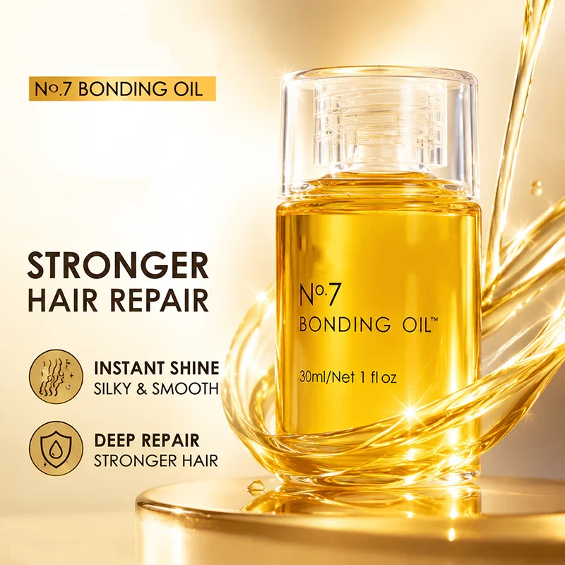 Hair Care Shine Hair No.7 Bonding Oil 30ml Lightweight Hair Oil for Damaged Frizzy & Colored Hair,Repair Split Ends for Dry Hair