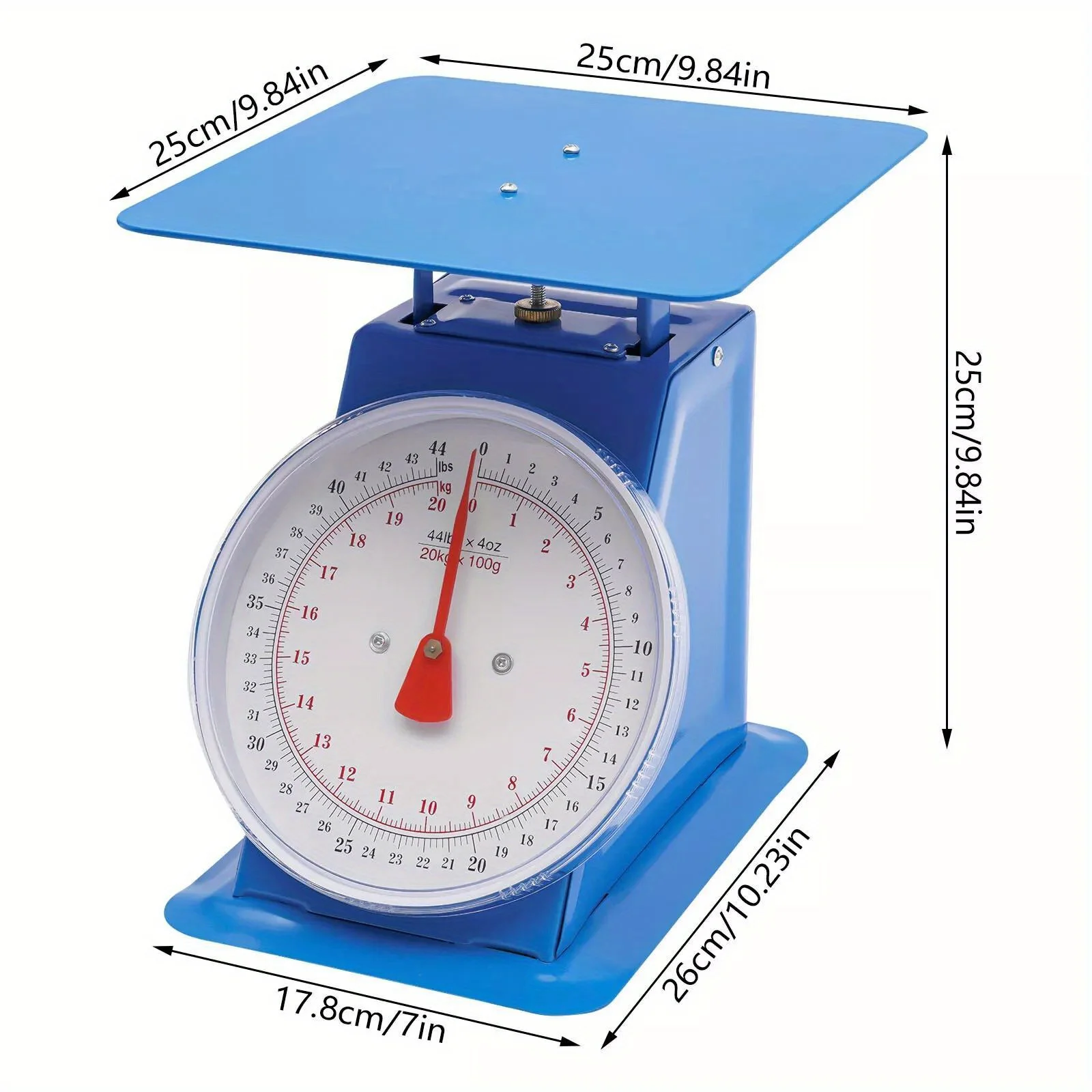 Industrial&Heavy Duty Portion-Control Mechanical Dial Scale Tabletop Blue kg/lbs