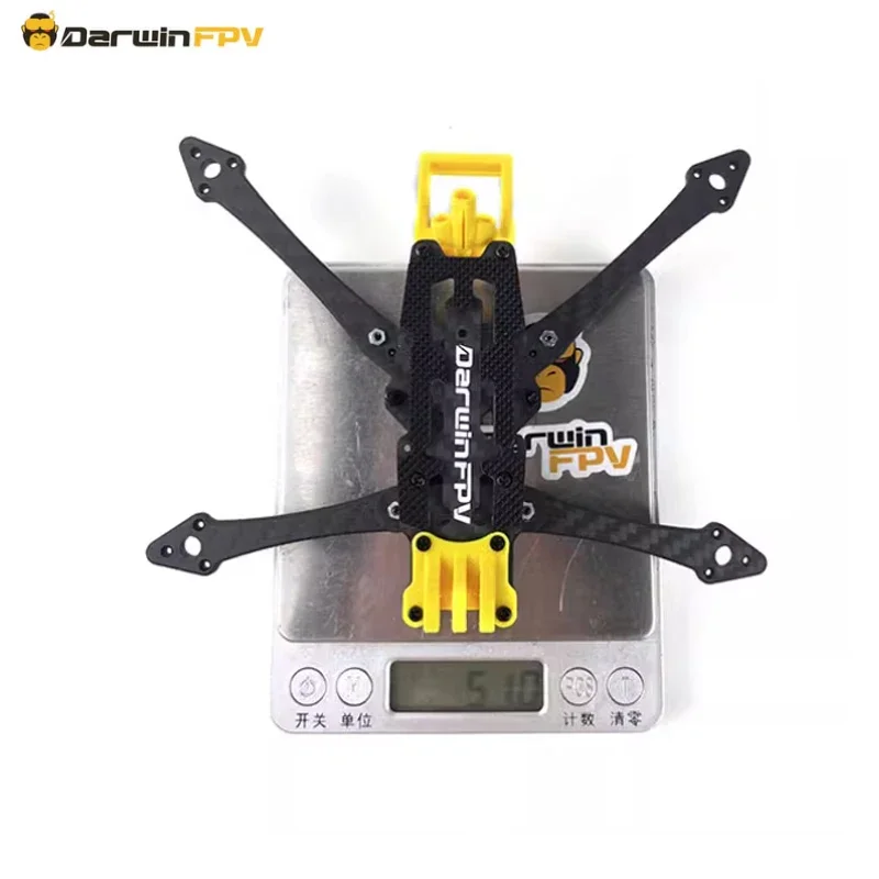 DarwinFPV FoldApe4 4 Polegada Quadro de Fibra de Carbono Versão Analógica/O3 Quadro para Super Longo Alcance FPV RC Freestyle Drone