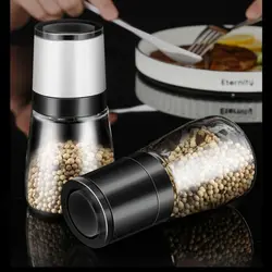 Pepper Mill Manual Salt and Pepper Grinder Adjustable Sea Salt Grinder & Pepper Grinder Seasoning Tools Kitchen Accessories