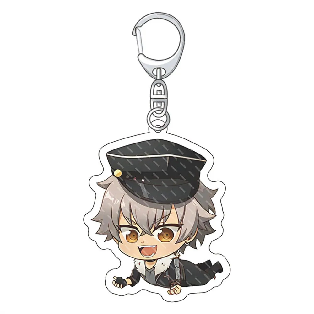 Kawaii Anime Fans Gifts HD Character Ensemble Stars! Kagehira Mika Shino Hajime Acrylic KeyChain Models Pendant Ornament Series