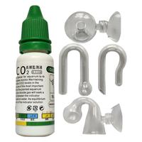 CO2 Indicator Drop Checker Solution Long Term Monitor Test Fish Tank Glass Aquatic Co2 Tester for Fish Tank Aquariums
