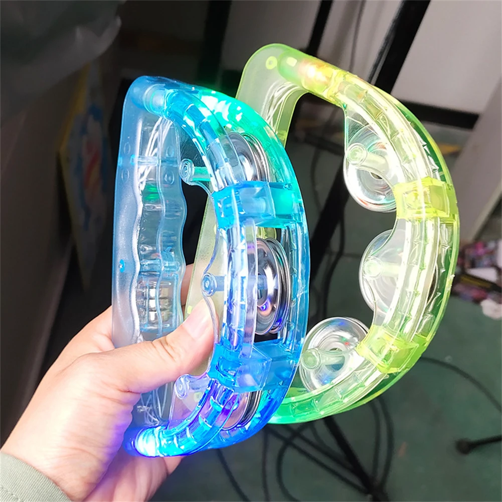 Interactive Sensory Toy Sensory Flashing Tambourine Ful LED Lights Interactive Sensory Toy For Kids Part Name Ful LED Lights