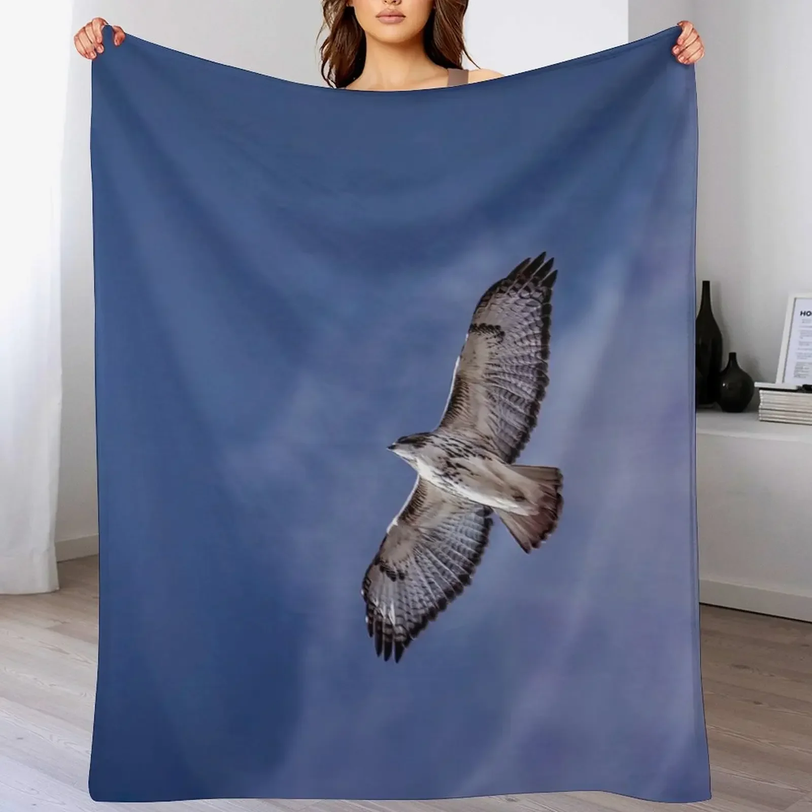 Red-Tail Hawk Soaring High Throw Blanket Kid'S blankets and throws Decorative Beds Blankets