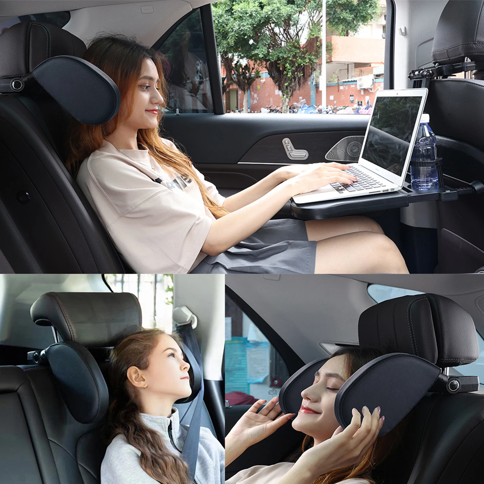 

Подушка для подголовника автомобиля, регулируемая на 180°, для поддержки шеи (Коричневая)