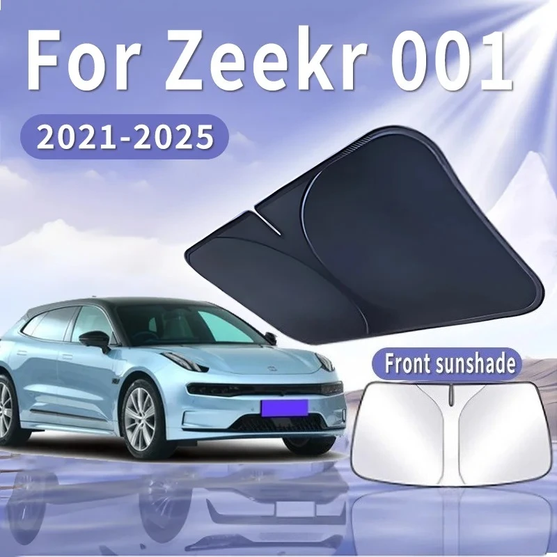 

Складной автомобильный солнцезащитный козырек для Zeekr 001 2021 ~ 2025 2023, солнцезащитный козырек на лобовое стекло, теплоизоляция, летнее охлаждение, автоаксессуары