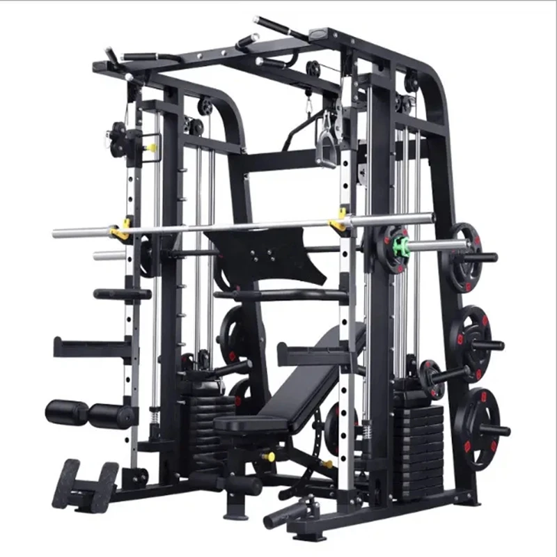 

Smith Machine Bodybuilding Comprehensive Trainer Mutli Function Station Gym Fitness Equipment Strength Training Power Squat Rack