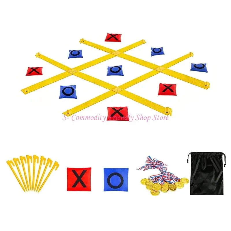 

85AE Fun Складной игровой набор для игры на лужайке способствует сплочению семьи и групповому взаимодействию на открытом воздухе