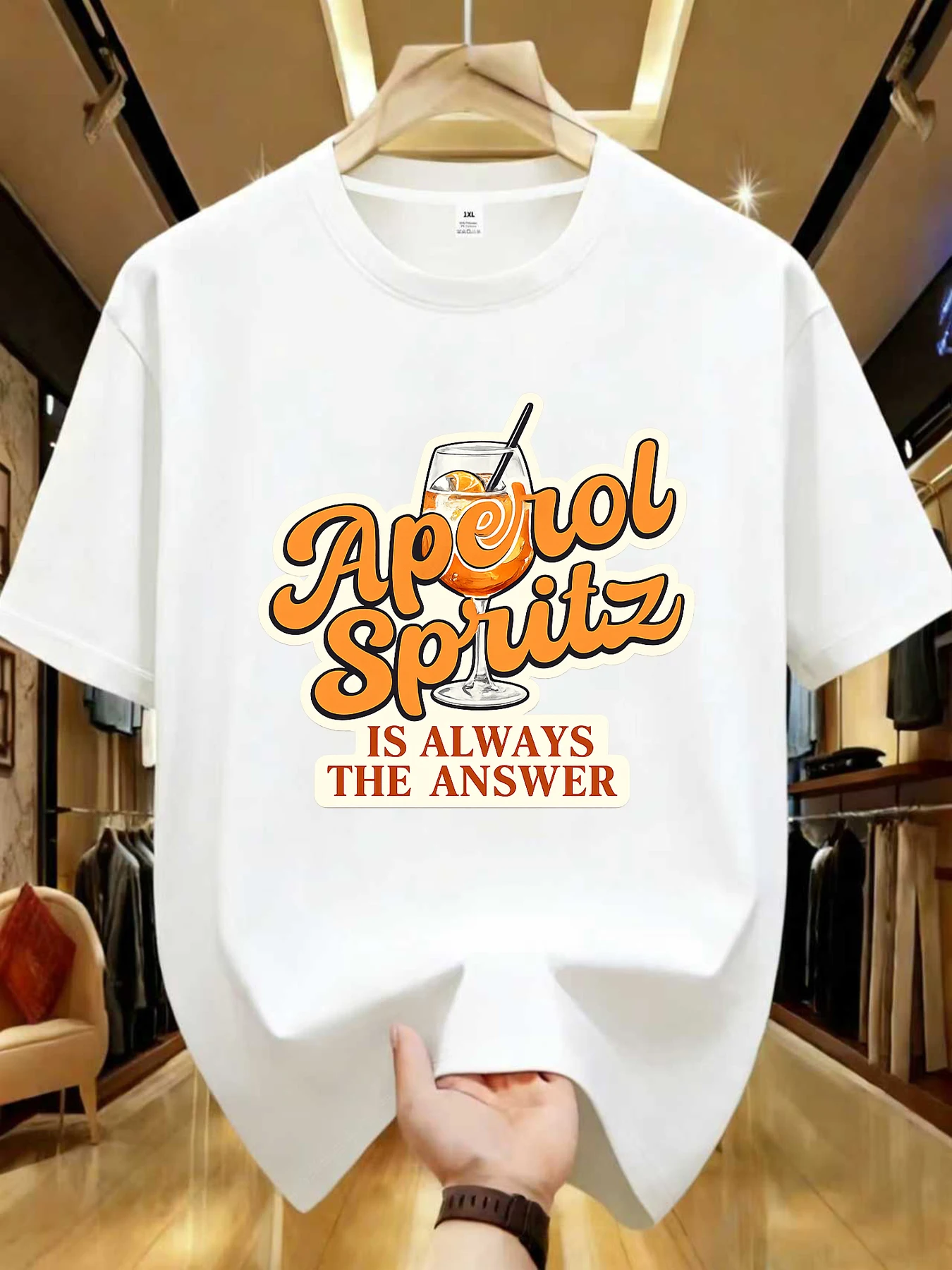 

【WZM104112】Женская футболка больших размеров с принтом «Апельсиновый сок», с круглым вырезом, летняя, повседневная, с короткими рукавами, в уличном стиле, универсальная.