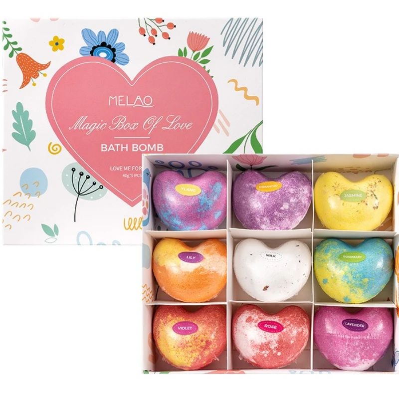 

12pcs Bath Bubble Ball Kit Essential Oil Bath Salts Skin Care Exfoliating Moisturizing Shower Bath Balls Accessories Relaxing