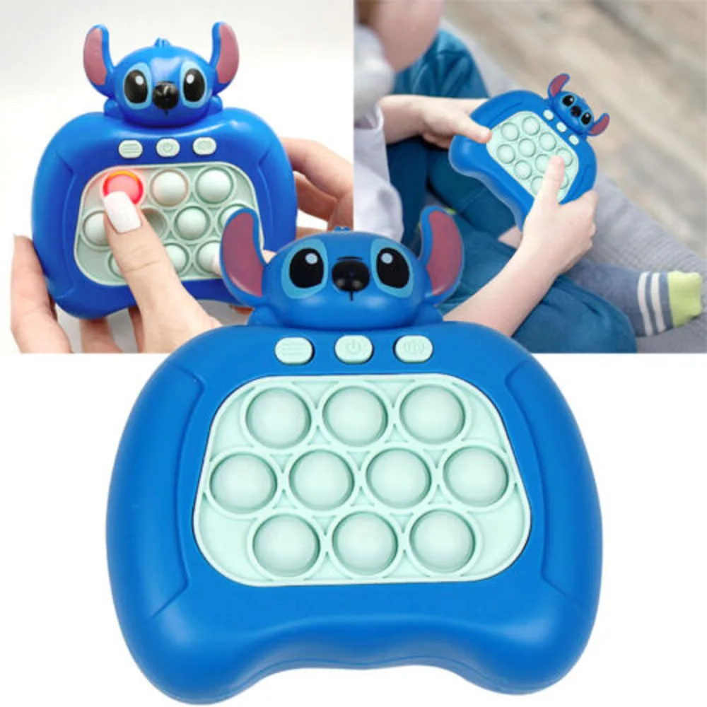 Pop It Push Game Lilo& Controller Bubble Whack Mole Sensory Toy Kids Gift