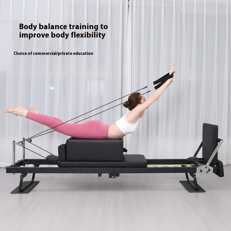 Pilates equipment latex spring dual-use cross-border large equipment core bed Pilates reformer Extended frame folding yoga