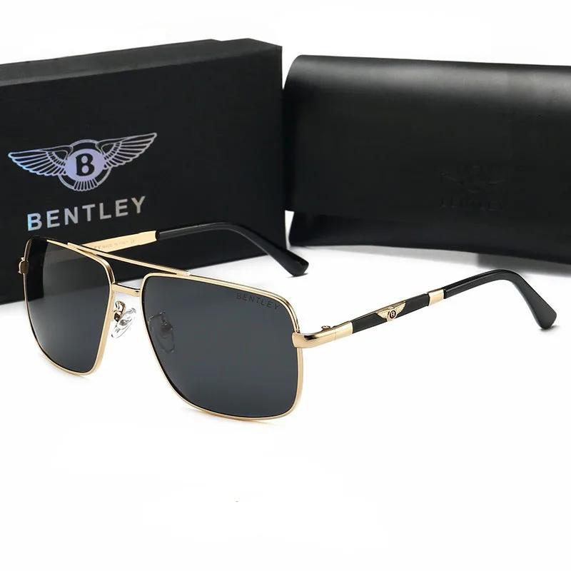 Okulary przeciwsłoneczne samochodowe premium dla mężczyzn i kobiet, gogle ochronne do Bentley Continental GT MULLINER Bentayga Flying Hurtling Spurlogo