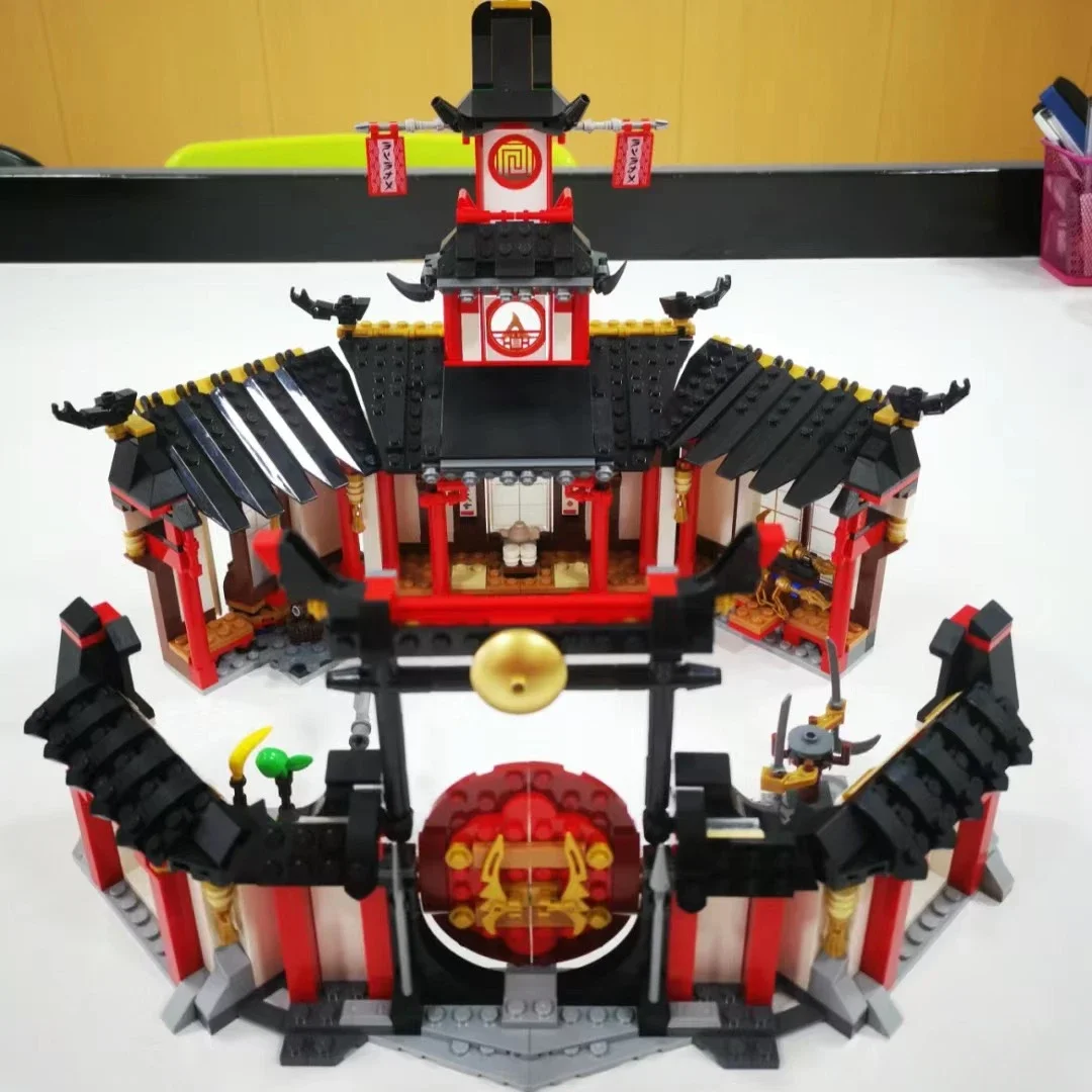 1132pcs Training Hall Red House Monastery of Spinjitzu Building Blocks Toys