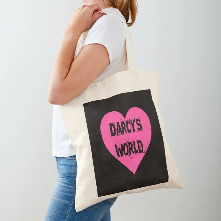 

Darcy's World Pink Tote Bag Women bags foldable reusable bag shopping bags foldable Cloth bags