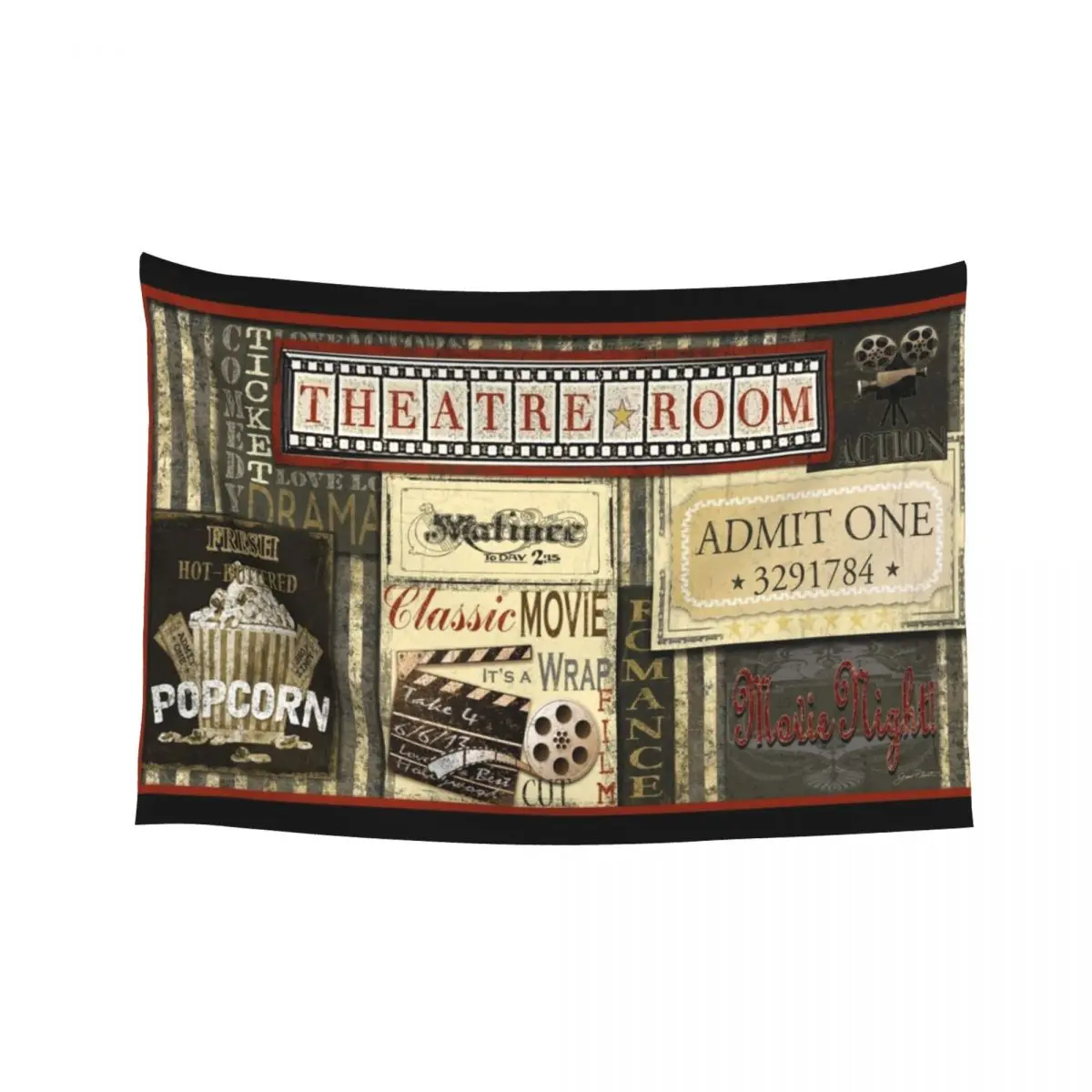 

Theatre Room Tapestry Home Decoration Room Aesthetic Decor Cute Decor Decorative Paintings Tapestry
