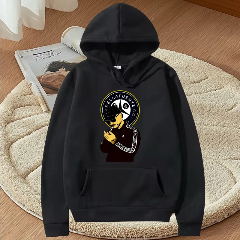 

Dellafuente classic Oversized hoodie 2025 new men women fashion vintage Long sleeve Sweatshirt with print Graphics hoodie unisex