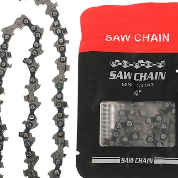 Chainsaw Chain Blades for 4/6/8/12/14/16 Inch Saws, Metal Link Chainsaw Spare Parts for Electric Wood Cutting Tools
