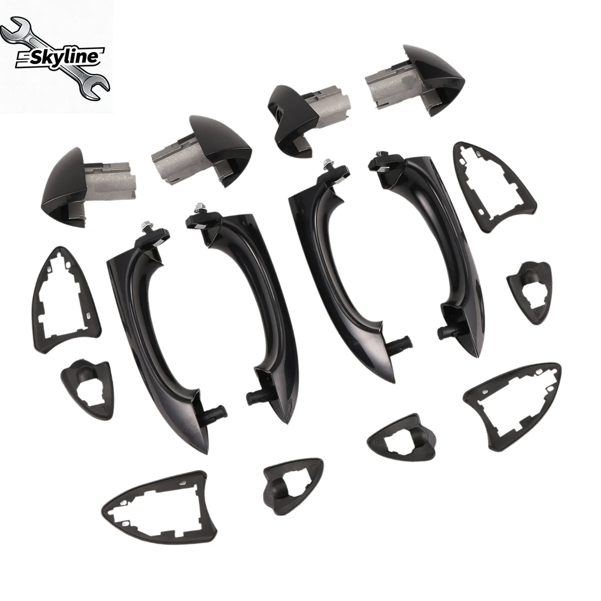 طقم مقبض الباب الخارجي للسيارة X5 E53 2000-2006 غطاء مقبض الباب الخارجي للسيارة ملحقات السيارة #3