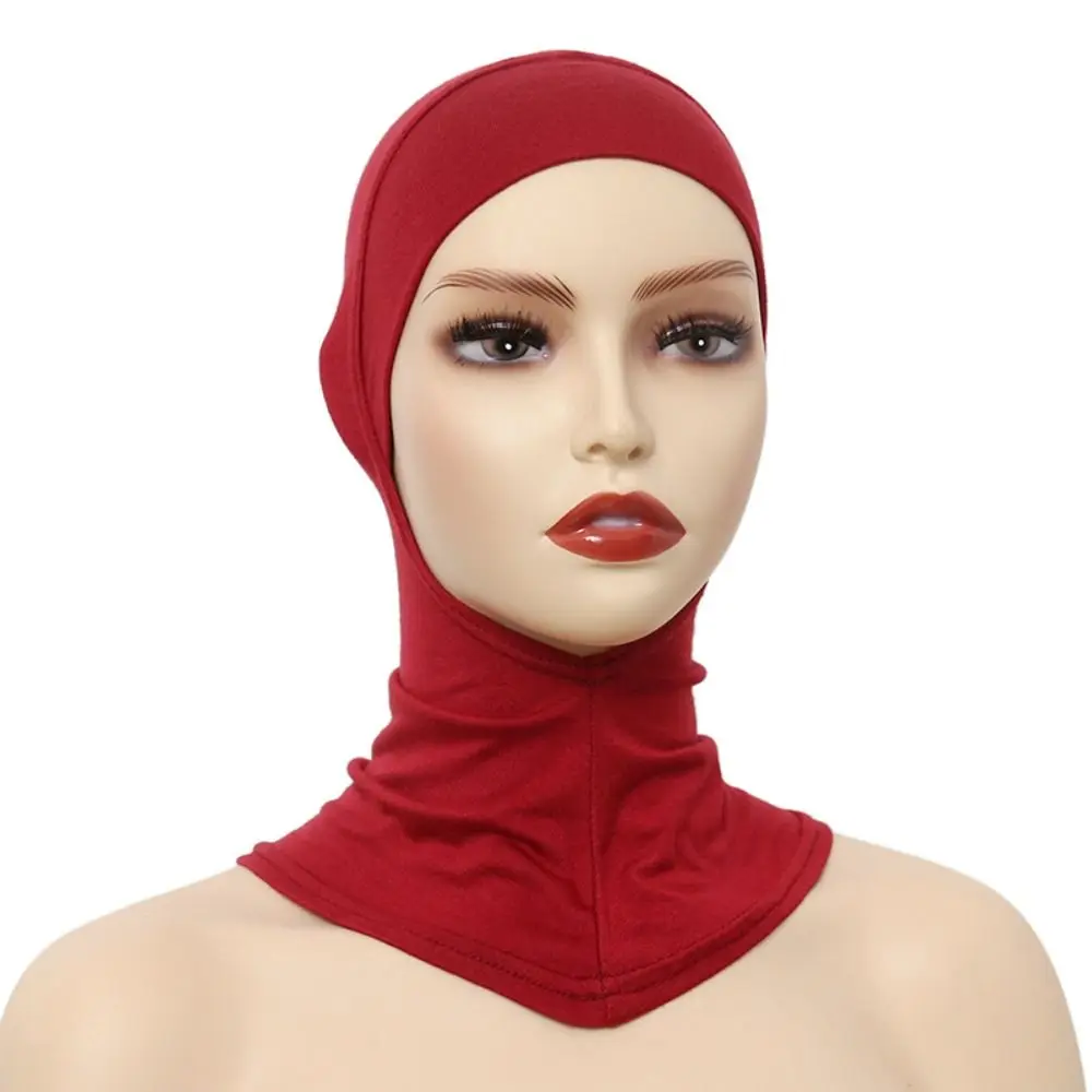 26 Colors Hijab Inners Caps Stretchable Cotton Jersey Cotton Tube Cap Circular Mouth Practical Scarf Turbans Dress Up