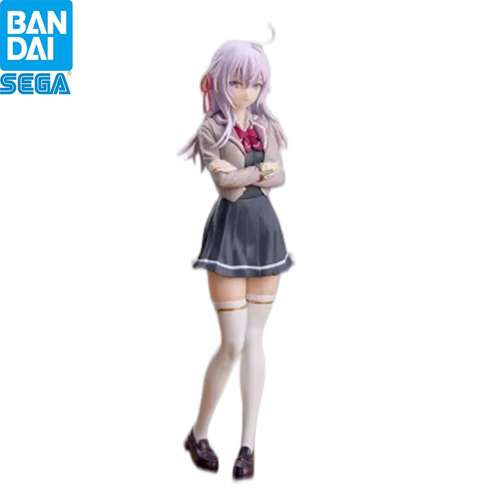 In Stock SEGA Alya Sometimes Hides Feelings in Russian Alisa School Uniform Cross Arms Standing Anime Collectible Figure Toy