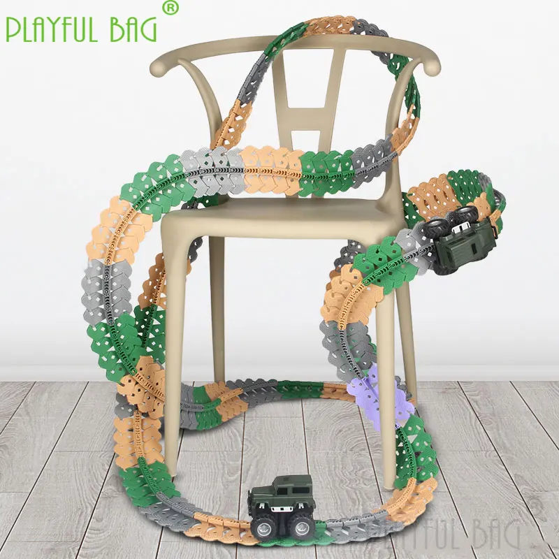 Kerst Jongen Speelgoed Gift Rail Auto Kinderen Elektrische Auto Anti Zwaartekracht Veelzijdige Intelligentie Montage Diy Roller Coaster ZD73