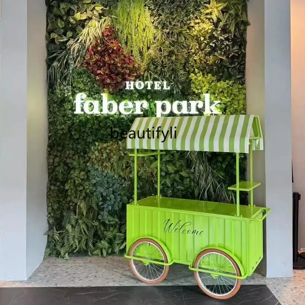 

A55 Display, Mobile Push Snack Cart Outdoor Events Fair Shopping Mall Promotions Floats Stall