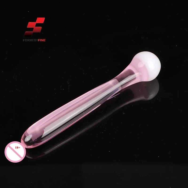 قضيب صناعي من الزجاج الوردي للنساء ، زجاج للبالغين ، لعبة جنسية ، مخصص ، بيع بالجملة ، جودة عالية #5