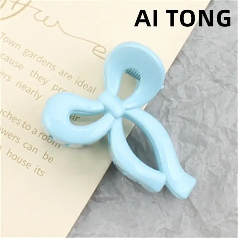 Candy colored bow tie small Grab clip feminine side bangs clip broken hair clip princess head clip hair clip hair accessory image 4