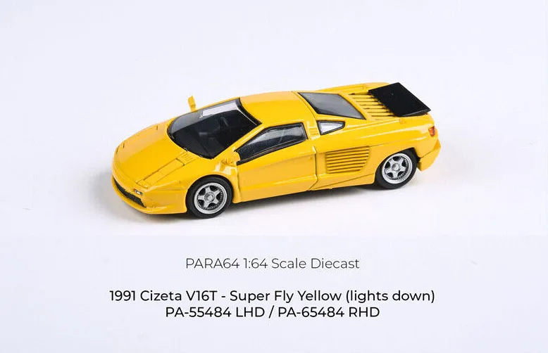 New 1/64 Scale Cizeta Moroder V16T 1991 Rosso Diablo By Para6464 Diecast Alloy Toy Cars Simulation Model For Collection gift