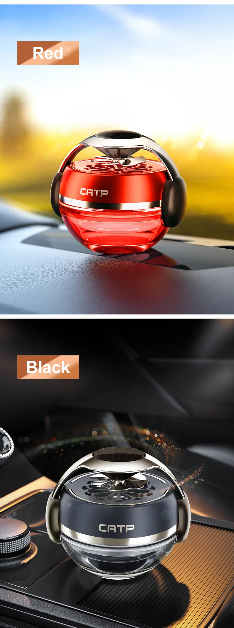 Solar Auto Parfüm personalisierte Auto Armaturenbrett Duft Diffusor solarbetriebene Duft Enhancer stilvolle Auto Innendekoration ﻿ – Detail 11