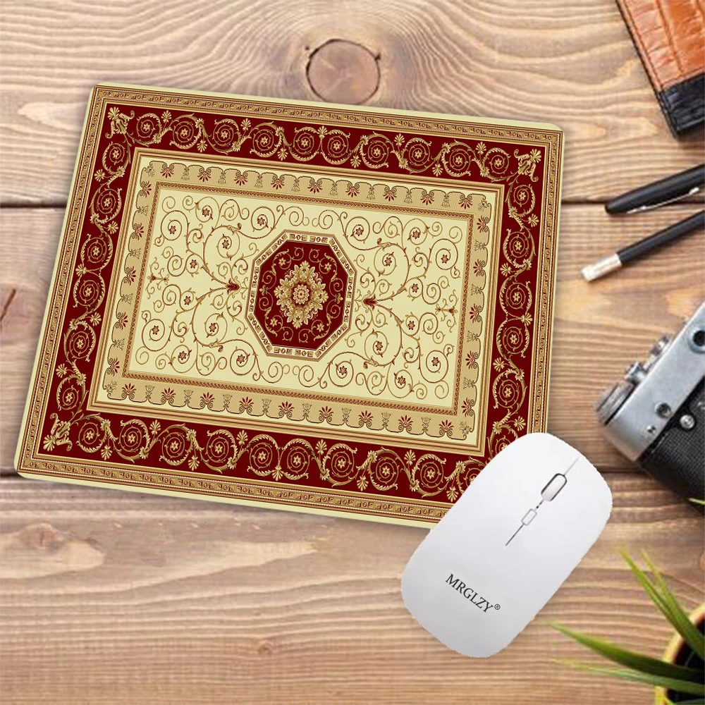 Persian Carpet Texture Mouse Pad Desktops Office Accessories Desk Mat Pc Gamer Mouse Mats Gaming Mats Setup Desk Pad Keyboard